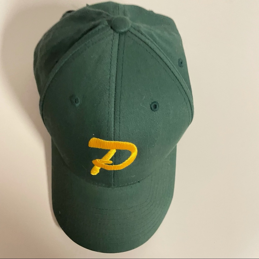 Vintage gold and green P baseball hat unisex 90s - Picture 3 of 10